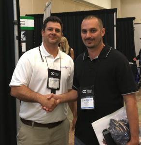 Tim Hawkins of ServiceTapp (left) and a professional service provider who signed up to be among the first to use ServiceTapp to grow his business. Welcome on board!